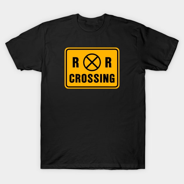 Railroad Crossing Indicator T-Shirt by Raniazo Fitriuro